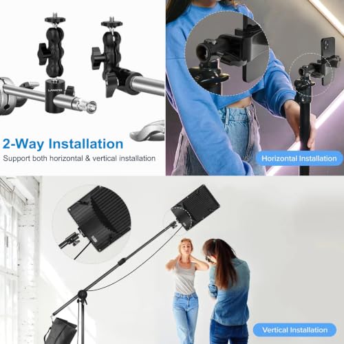 Rapid Adapter Convert with 1/4" Screw Hole, Multi-Functional Light Stand Tip Adapter Fits for Studio Monitor Stand, Camera Mount, Photo Studio Photography Light Stand