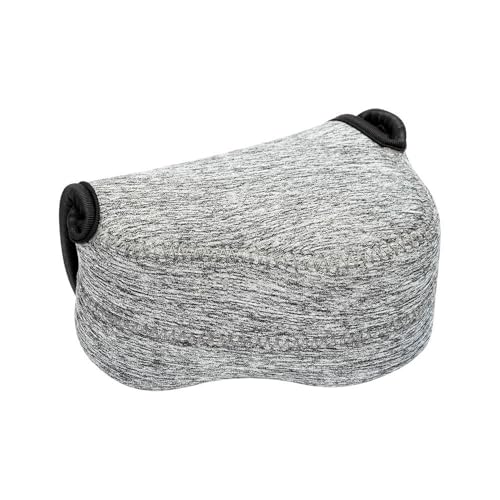KIWIFOTOS Neoprene Camera Sleeve for Leica D-LUX 8 Sony ZV-E10 II A6400 | 6mm thick Neoprene Pouch for fits Camera≤4.7x2.9x3.4in. Anti Scratch. Touch-fastening flap. without strap - color: Neoprene Camera Case Gray