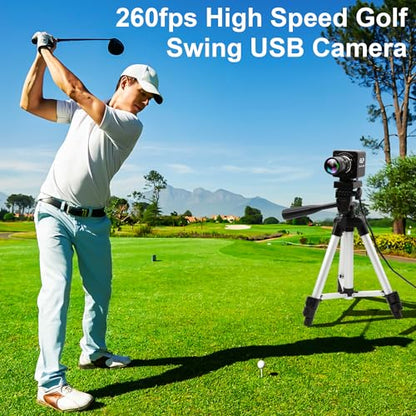 USB Camera 1080P High Speed 260fps 5-50mm 10X Optical Zoom Lens 2MP USB Webcam Manual Close up Zoom in and Out,UVC Computer Comference Golf Swing Camera for Raspberry Pi Windows Mac - color: 260fps USB Camera with 5-50mm Zoom Lens
