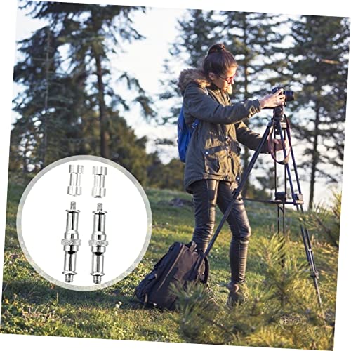 Tripod Screw Adapter 1/4 to 3/8 Converter Quick Release Light Stand Screw 4-Piece Set for Camera Monopod and Flash Stands