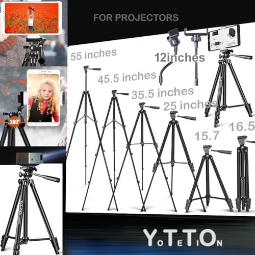 65" Aluminum Phone & Camera Tripod with Gooseneck Stand, Extendable Cell Phone Tripod Stand Compatible with iPhone/Android/Action Camera is Perfect for Live Streaming/Video Recording/Selfies - size: TR65-GS