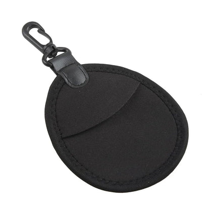 2 Pack Lens Filter Pouch Mini Storage Bag Sleeve Protective Case with Keychain Hook 2 Pockets For Camera CPL MC UV ND 25mm-77mm 43mm 46mm 49mm 52mm 55mm 58mm 62mm 67mm, Black