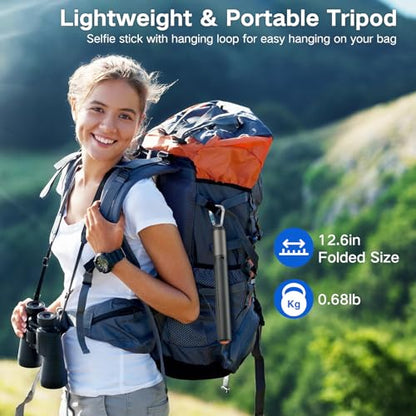 62 inch Selfie Stick Tripod for iPhone, Auto-Open Phone Tripod Stand with Magnetic Smart Remote Support Cell Phone Zoom in/Out,Front/Rear Camera Switch,Travel Selfie Stick for iPhone/Android - color: C-Selfie Stick