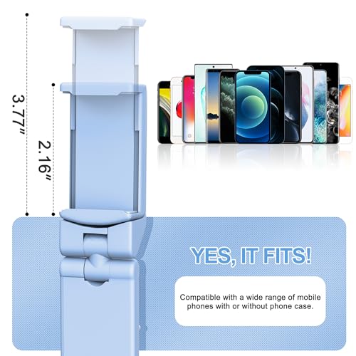 Perilogics Airplane Phone Holder Mount Universal in Flight Hands Free Viewing with Multi-Directional Dual 360 Degree Rotation (Blue) - color: Blue