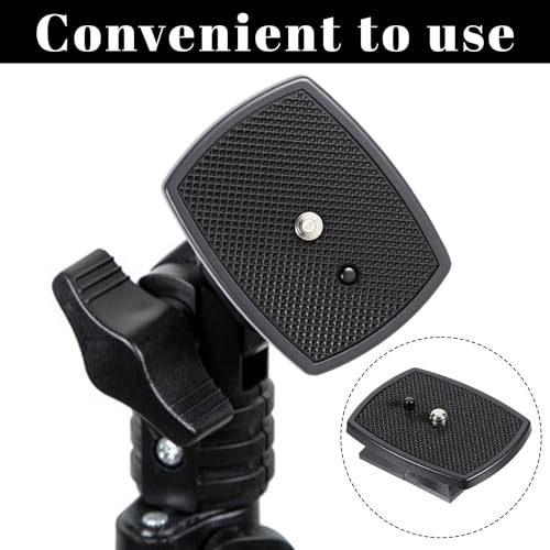 2 PCS Universal 43x43mm Quick Release Plate Set for Tripods, Camera Mounting Adapter Parts Replacement with Screws Camera Tripods Ball Head Quick Release Plate Replacement Quick-Release System