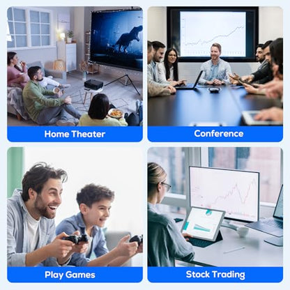 WENTER USB to HDMI Adapter, USB 3.0 HDMI Audio Video Converter Multiple Monitors Display Extender for Laptop Desktop Projector Compatible with Windows 7/8/8.1/10