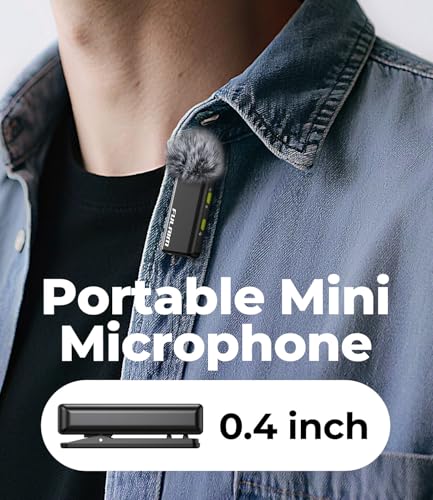 FULAIM X6 Pro Wireless Lavalier Microphones with 4 Transmitter with Charging Case for iPhone, iPad, Android, Camera, Lapel Mic with 48KHz 24Bit, Noise Cancellation for Video Recording, Vlog