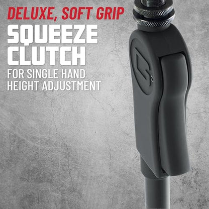 Gator Frameworks Microphone Stand with 12" Weighted Base and Deluxe Soft Grip Squeeze Height Adjustment, (GFW-MIC-1201) - style: 12" Weighted Base - Deluxe Height Adjust