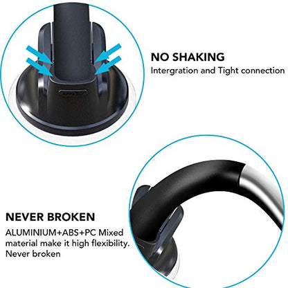 APPS2Car Magnetic Car Phone Holder Mount [6 Strong Magnets], Cell Phone Holder Car [Suction Cup], Phone Car Holder Mount [Windshield Dashboard] fit for Most Smartphones