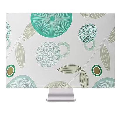 Monitor Dust Cover 22, 23, 24,25 inch Anti-Static Dustproof Protective Cover for LCD/LED/HD Panel Case Computer Sleeve Compatible with 22-25 inch PC, Desktop and TV (Lotus Leaf,22-25inch)