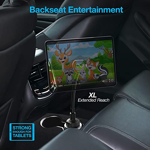 Naztech MagBuddy Elite XL Car Phone Holder - Magnetic Mount for Cup Holder with 11 Inch Gooseneck & 360 Degree Swivel, Universal Compatibility for iPhone, Android & GPS Units