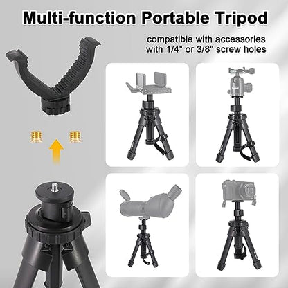 HUNTPAL Portable Shooting Stick Tripod Gun Rest | Portable, Adjustable Height, Compact Aluminum Construction, For Range Table Shooting Target Practice - color: Tripod-672: 7.5"-15"