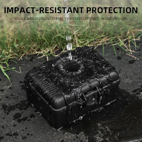 Hard Storage Case Compatible with Insta360 Ace pro/Ace pro 2 Grip Kit, Action Camera Accessory Carrying Bag Travel Safety Box Waterproof Case, Black