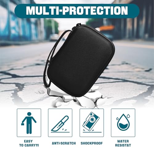 Camera Case for Olympus Tough TG-7 / OM System TG-6 / TG-5 / TG-4 Waterproof Digital Camera - Black (CASE ONLY) - color: Black