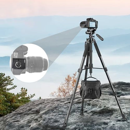 Tripod Quick Release Plate 52mm x 42mm Quick Release Plate Tripod Camera 1/4'' Camera Screw Tripods Mount Plate for 200PL-14 Cameras Quick Release