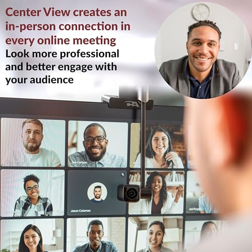 CA Essential Webcam Flex (WC-Flex) – Multi-function HD webcam with three mounting positions, Center View for better eye contact, Table View for desktop sharing and Traditional View on top of a monitor
