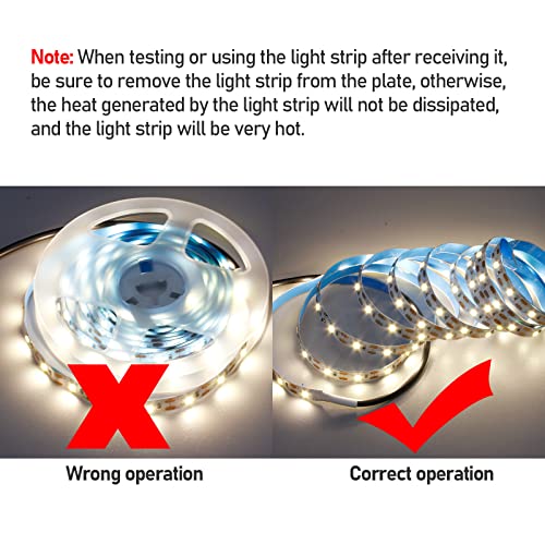 USB LED Strip Light Natural White 4000K 5V USB Powered 13.12ft/4M 240LEDs Flexible SMD2835 High Brightness No-Waterproof IP20 LED Tape Lights(2pcs x 6.6ft) - color: Natural White
