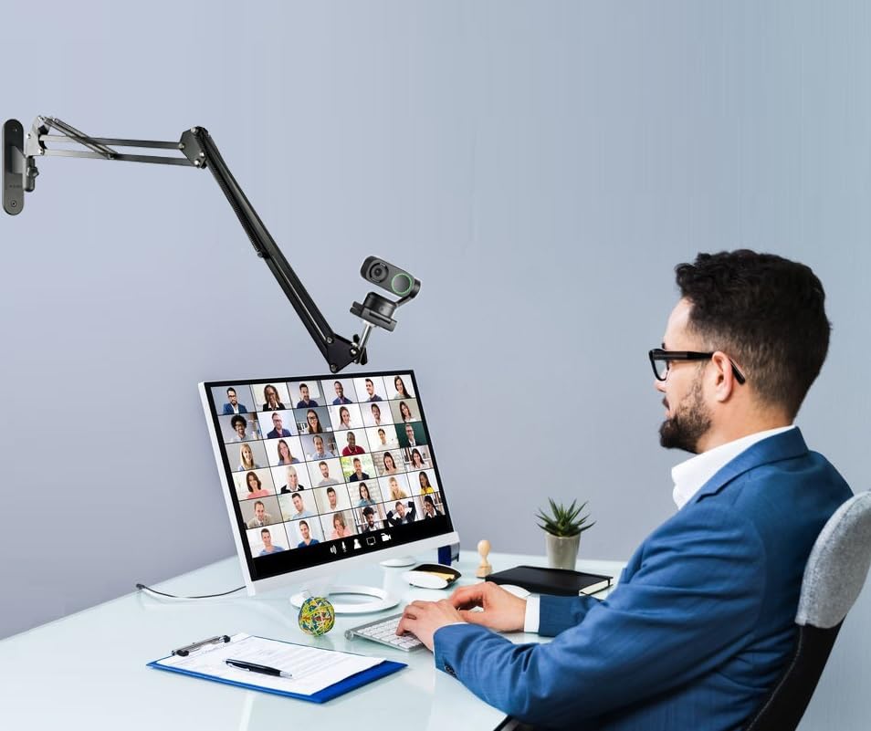 Link-2C Webcam Wall-Mount Holder Stand Compatible with Insta360 Link 2 pro/Link 2C pro/Link 2 / Link 2C / Link PTZ 4K Webcams and X5 X4 X3 X2 Action Cameras