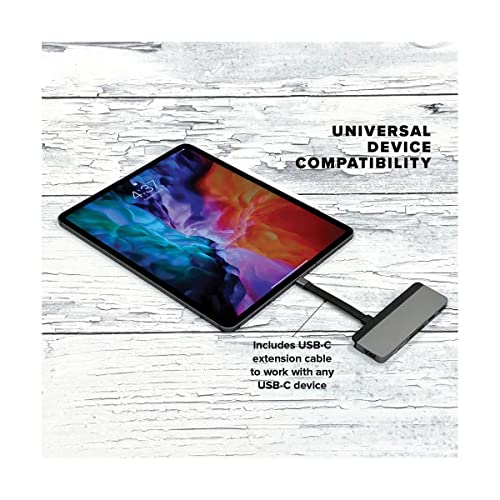 HyperDrive Duo 7-in-2 MacBook USB C Hub — for Mac w/Dual Ports, 4K60Hz HDMI, 40Gbps USB-C 100W Power Delivery, USB-A, SD/MicroSD, Magnetic Mount — (Silver)