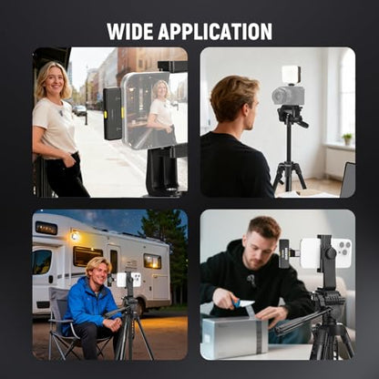 NEEWER Basics PA056 Vlogging Kit for iPhone Android Phone for YouTube TikTok Streaming Filmmaking Video Recording, Tripod + Microphone + LED Fill Light, Youtuber Starter Content Creator Essentials