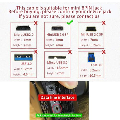 Replacement USB Camera Data Charger Charging Cable Cord for Fujifilm X10, X20, XF1, FinePix S4500 S4200 JX650 JX660 JX675 JX680 AX385 AX500 AX510 AX550 J10 J100 J12 J26 J27 J28 J29 J30 J32 J35 & More - style: 1 Pack