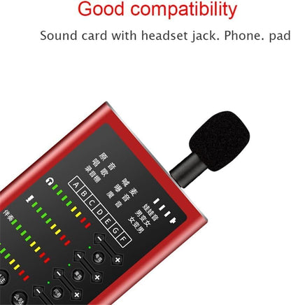 Mini Portable Condenser Microphone, 3.5mm 4-Pole/3-Pole Jack, Black, for Phone, Computer, Laptop, Multipurpose Condenser Microphones