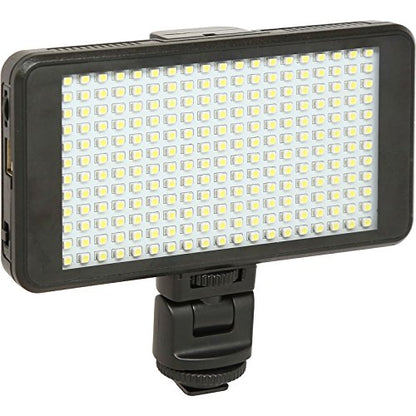 Vidpro LED-230 Photo and Video Light Kit - On Camera Panel LED Light - Adjustable and Dimmable Light Fits Cameras Video Camcorders and DLSR w/Hot Shoe Includes Rechargeable Battery Diffuser and More - size: LED-230