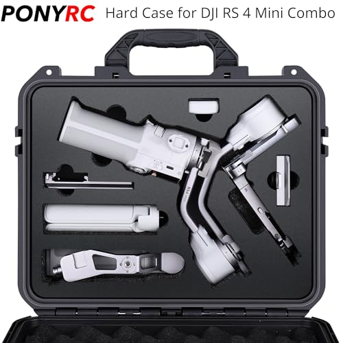 RS 4 Mini Hard Case, Waterproof Storage Travel Case for DJI RS 4 Mini Creator Combo Gimbal Lightweight Stabilizer & Accessories