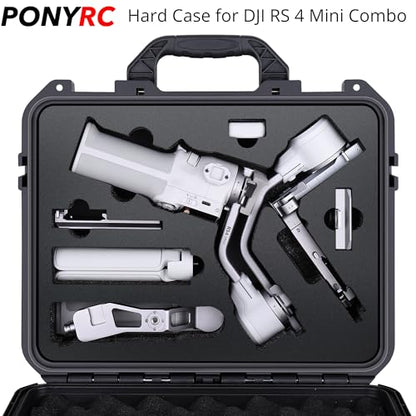 RS 4 Mini Hard Case, Waterproof Storage Travel Case for DJI RS 4 Mini Creator Combo Gimbal Lightweight Stabilizer & Accessories