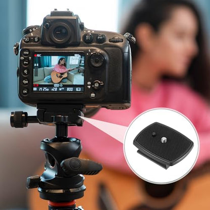 2 Pcs 43mm Camera Tripod Mount, Camera Quick Release Plate Replacement Tripod Accessories for Tripods and Cameras Mount