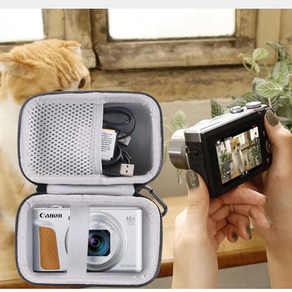 Hard EVA Travel Case for Canon PowerShot SX720 SX620 SX730 SX740 G7X /G7X Mark III /G7X Mark II Digital Camera (grey) - color: grey