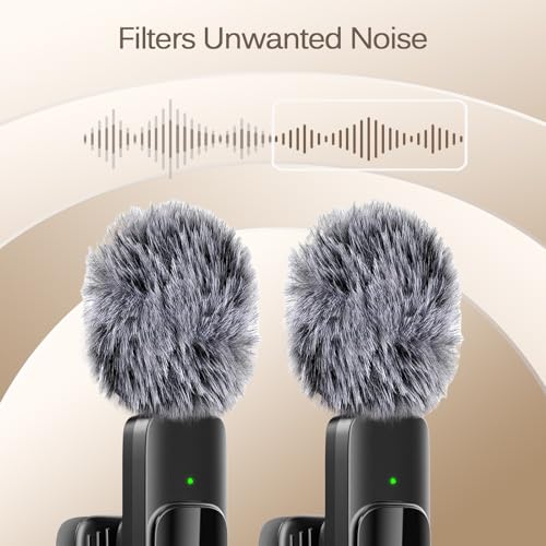 Professional Wireless Lavalier Lapel Microphone for iPhone, iPad, Mini Video Recording Mic for Interview Video Podcast Vlog YouTube & Livestream, Noise Reduction, Plug & Play (3-IN-1 All Devices) - style: 3-IN-1 All Devices