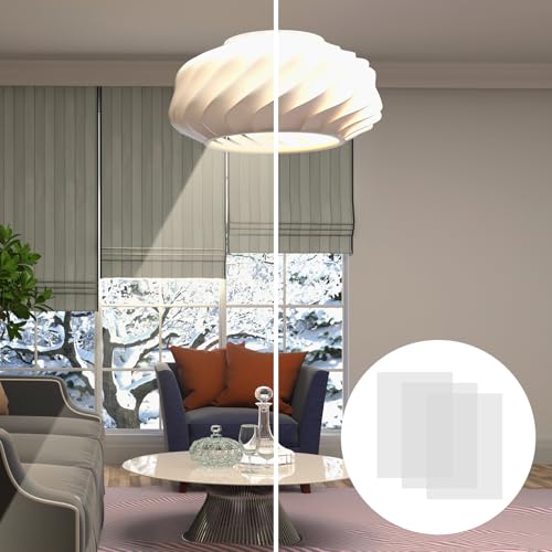 3Pcs Diffusion Film Filter Sheet, Anti-Glare Lighting Gel Diffuser Paper, 12 x 8.4in LED Light Diffuser Sheet for LED Flash Strobe Light, Photography Video, Portrait Photography(White)