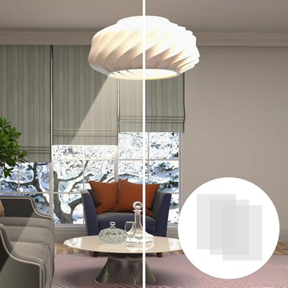 3Pcs Diffusion Film Filter Sheet, Anti-Glare Lighting Gel Diffuser Paper, 12 x 8.4in LED Light Diffuser Sheet for LED Flash Strobe Light, Photography Video, Portrait Photography(White)