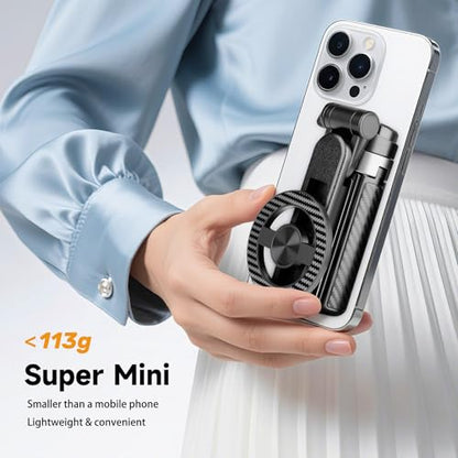 2026 5-in-1 Magnetic Selfie Stick with Remote for Cell Phone 360° Rotation - Transforms into Mini Tripod/Camera Grip/Handheld Stabilizer/Phone Stand.Extend to 16 inches - size: 16.1inch