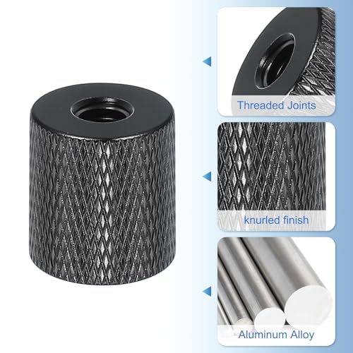 PATIKIL Tripod Screw Adapter 1/4" Female to 1/4" Female, 4 Pcs Tripod Nut Connectors Camera Mount Screw Camera Double Head Converter for Microphone Holder Magic Arms Accessories, 18 mm - size: 1/4" Female to 1/4" Female,18 mm