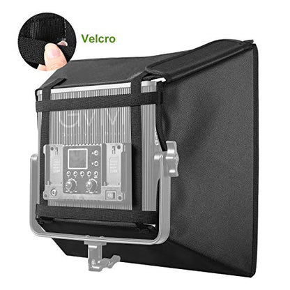 GVM Foldable Softbox Diffuser with Grid Beehive for GVM 50RS 672S MB832 520LS 520S 1200D Series LED Panel Lights, Video Lights, Suitable for Portrait Photography, Video Lighting, 14.9 x 15.7