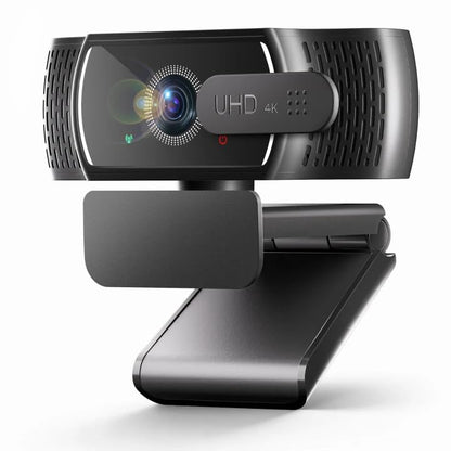 4K Webcam for PC & Mac, Tiny USB Streaming Camera with PDAF Autofocus, Dual Omnidirectional Noise-Canceling Microphones, Auto Low-Light Correction, Works with Zoom, Teams, Google Meet & Twitch