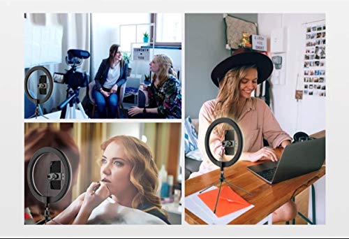 Vivitar 10-Inch Streaming Essentials LED Ring Light with Spider Tripod and Phone Mount, White (RL10KIT) - color: White, size: 10 Inch