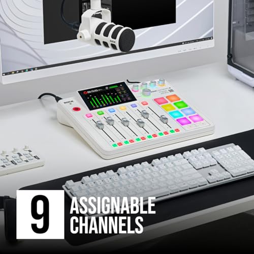 RØDE RØDECaster Pro II All-in-One Production Solution for Podcasting, Streaming, Music Production and Content Creation (White) - color: White, style: RCP II