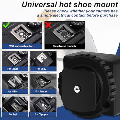 MEDALight Standard Hot Shoe Adapter with Extra Pc sync Connection Port for Camera Connecting to Off-Camera Flash,Studio Light etc,.