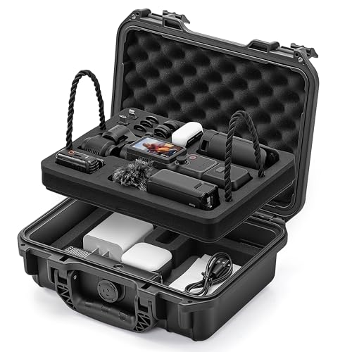 STARTRC PHOTO OSMO Pocket 4/3 Hard Case, Double-layer Waterproof Hard Case for DJI Pocket 3/4 Creator Combo Accessories, Multifunctional Large Capacity Storage Bag