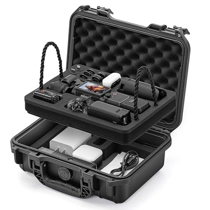 STARTRC PHOTO OSMO Pocket 4/3 Hard Case, Double-layer Waterproof Hard Case for DJI Pocket 3/4 Creator Combo Accessories, Multifunctional Large Capacity Storage Bag