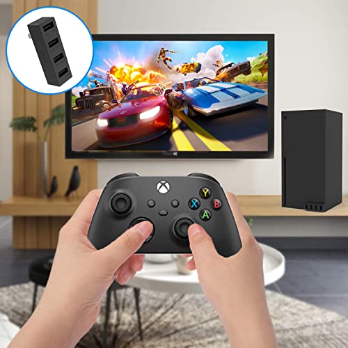 JZW-Shop 4 Ports USB Hub 2.0 for Xbox Series X, High Speed USB Hub Splitter Expansion Adapter Compatible with Xbox Series