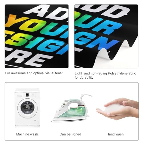 Custom Photography Cloth Design Your Own Photo Logo Text Personalized Backdrops Non-Reflective Non-Penetrating Photoshoot Background Screen Portrait Studio Photobooth Drops 56 X 79 Inches, Black - color: Black, size: 56"×79"
