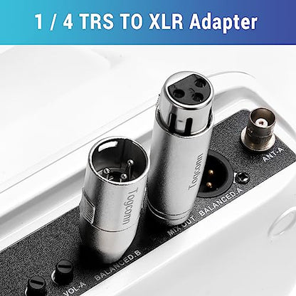 1/4" TRS to XLR Adapter 2 Pack - 6.35mm 1/4" TRS to XLR Male and Female Adapters - color: TRS 6.35mm Male to (XLR Male & XLR Female), size: 2 Pack