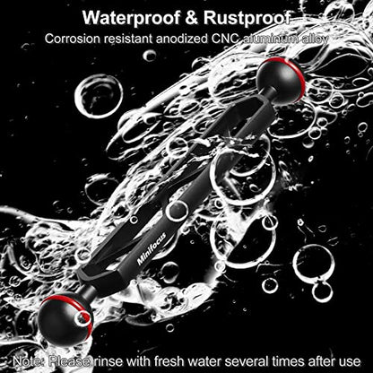 MINIFOCUS 8" Double Aluminum Extension Arm, 1" Ball Head Connector Underwater CNC Arm System Ball Head Extension for Strobe/Video Light/Diving Camera Tray, Waterproof and Rustproof (2pack) - size: 8" Extension Arm