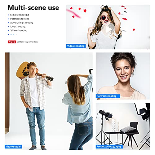 NEEWER 10 x 12FT / 3 x 3.6M PRO Photo Studio Premium Polyester Collapsible Backdrop Background for Photography, Video and Television (Backdrop ONLY) - White - color: White, size: 10 x 12 ft