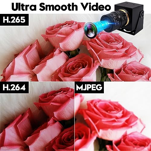 1080P HDMI Camera 4K USB Webcam for Live Streaming 30FPS 4X Optical Zoom Lens USB HDMI Simultaneous Output Video Camera Close-up PC Camers Plug and Play for Linux Raspberry Pi Jetson Nano - size: 2.8-12mm 4X Zoom Lens