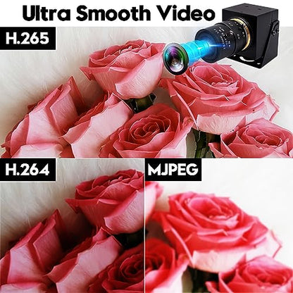 1080P HDMI Camera 4K USB Webcam for Live Streaming 30FPS 4X Optical Zoom Lens USB HDMI Simultaneous Output Video Camera Close-up PC Camers Plug and Play for Linux Raspberry Pi Jetson Nano - size: 2.8-12mm 4X Zoom Lens